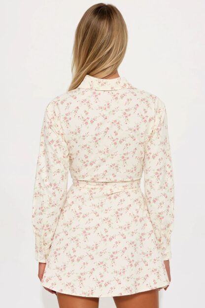 Vestido Camisero con Cintura Fruncida y Botones Frontales - Image 17