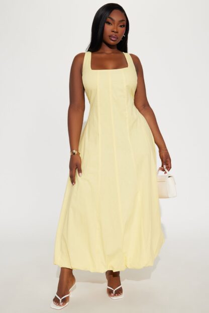Vestido Maxi Burbuja Sin Mangas con Escote Redondo - Image 16