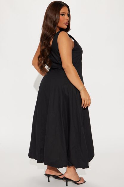 Vestido Maxi Burbuja Sin Mangas con Escote Redondo - Image 6