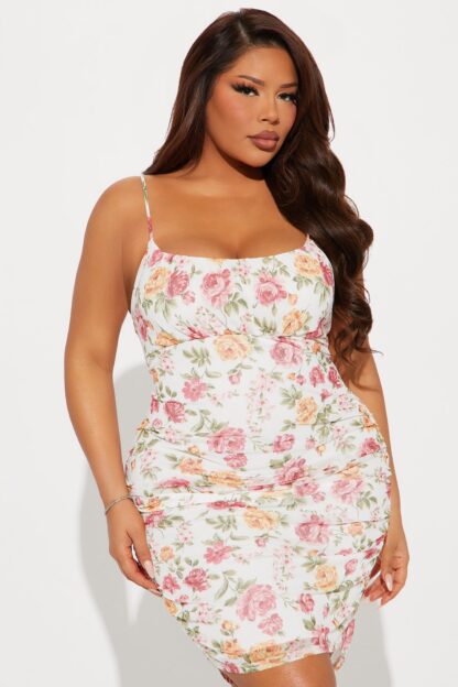 Mini Vestido de Malla con Estampado Floral - Image 16