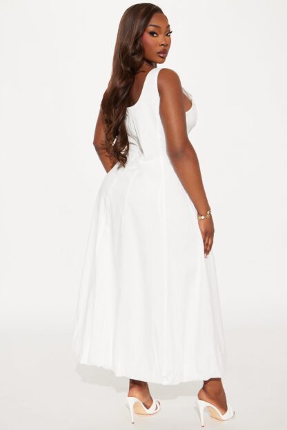 Vestido Maxi Burbuja Sin Mangas con Escote Redondo - Image 12