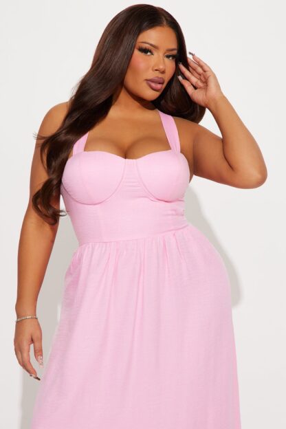 Vestido Largo Estilo Denim con Escote Corazón - Image 11