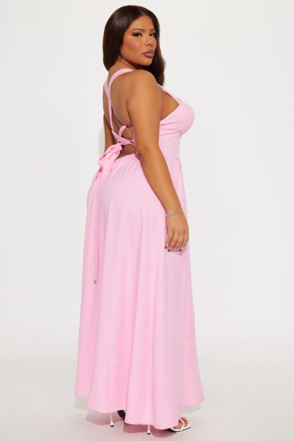 Vestido Largo Estilo Denim con Escote Corazón - Image 12