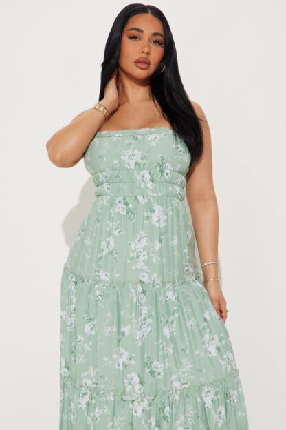 Vestido Largo Floral Julianna con Tirantes Ajustables - Image 2
