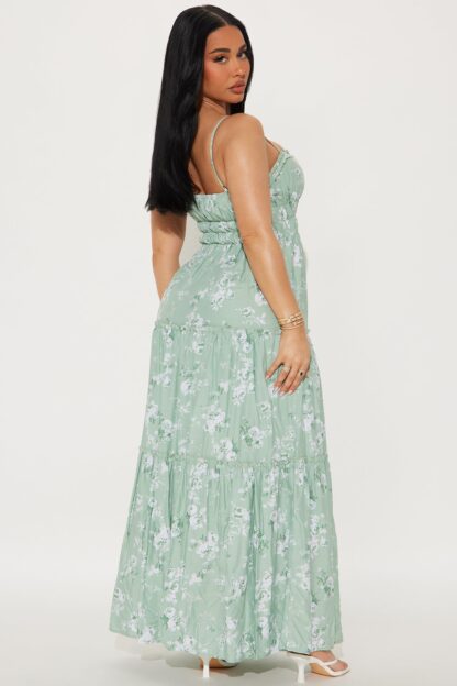 Vestido Largo Floral Julianna con Tirantes Ajustables - Image 3