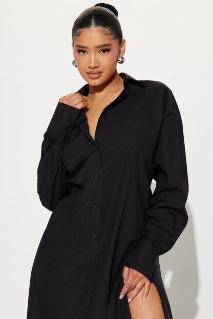 Vestido Camisero Oversized En Algodón 100% - Image 2