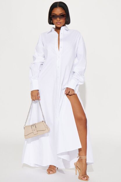 Vestido Camisero Oversized En Algodón 100% - Image 7